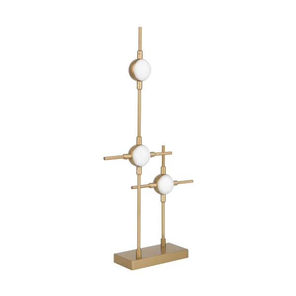 Nova Luce Atomo - lampe à poser - 28 x 9 x 52 cm - 3 x 2,4W LED inclus - or