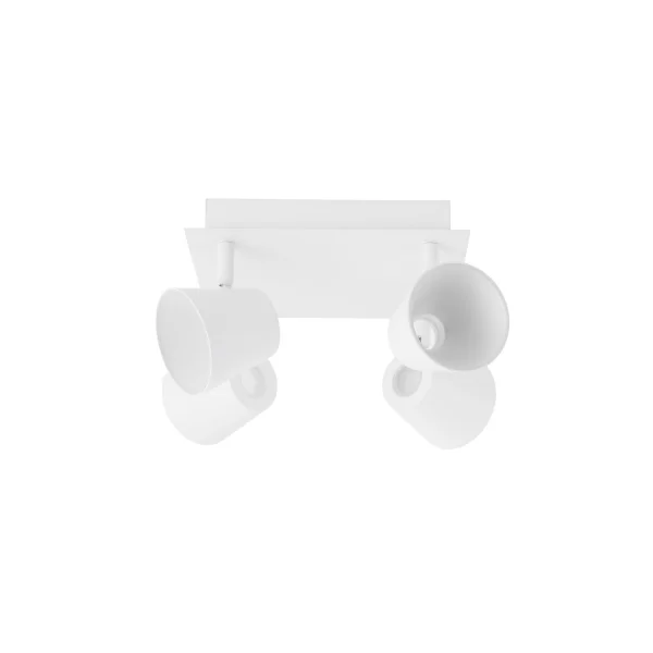 Nova Luce Biagio - spot en saillie 4L - 22 x 22 x 16 cm - 4 x 6W LED inclus - blanc sable