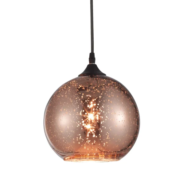 Nova Luce Blaze - lampe suspendue - Ø 18 x 130 cm - cuivre