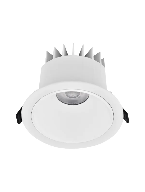 Nova Luce Brady - spot encastré - Ø 14 x 9 cm - Ø 130 mm encastré - 20W LED inclus - IP67- blanc