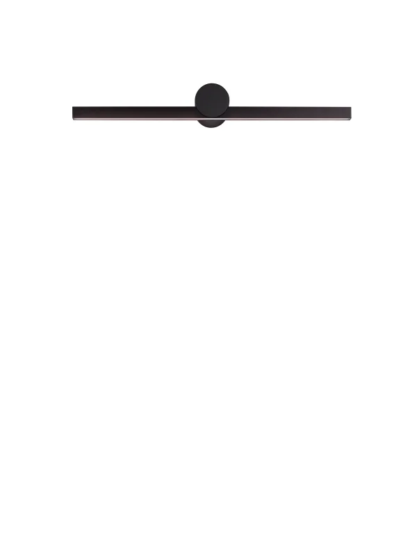 Nova Luce Breggo - applique murale - 61 x 7,5 x 10 cm - 12W LED inclus - IP54 - noir sablé