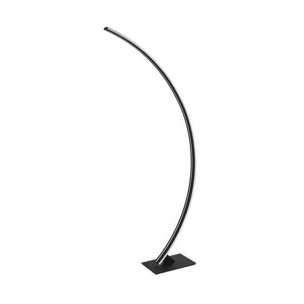 Nova Luce Breton - lampadaire - 56 x 20 x 150 cm - 40W dimmable LED inclus - sand black