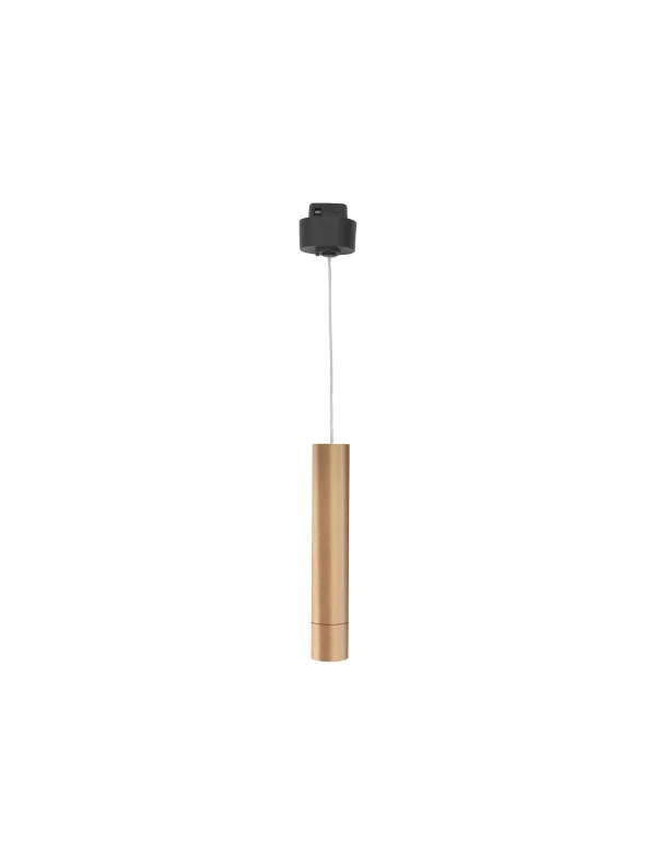 Nova Luce Buxton L - lampe suspendue pour système de rail magnétique - 3,2 x 3,2 x 150 cm - 10W TRIAC LED dimmable inclus - or
