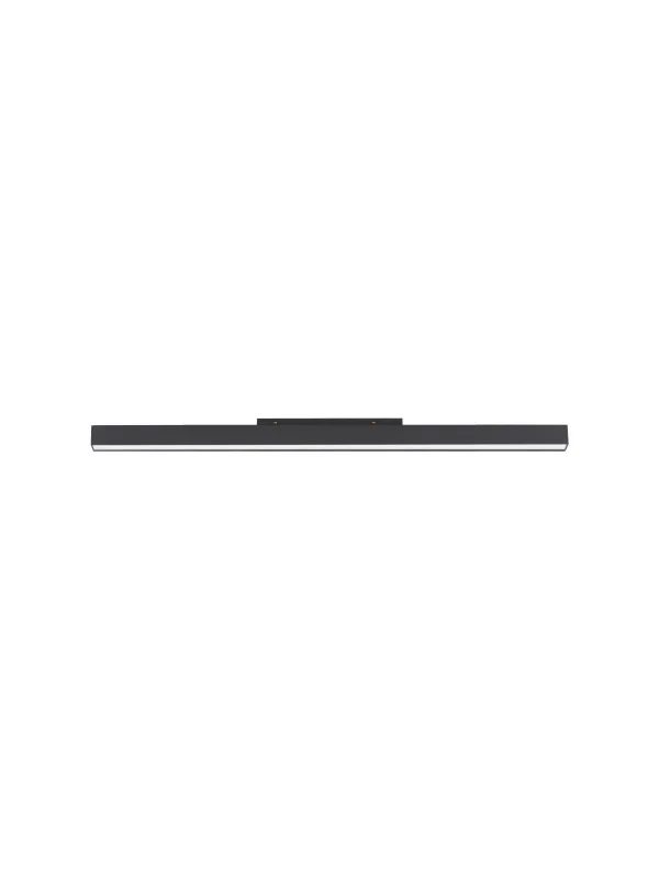 Nova Luce Buxton L - luminaire pour système de rail magnétique - 79,9 x 3,5 x 5 cm - 45W TRIAC LED dimmable inclus - noir sable