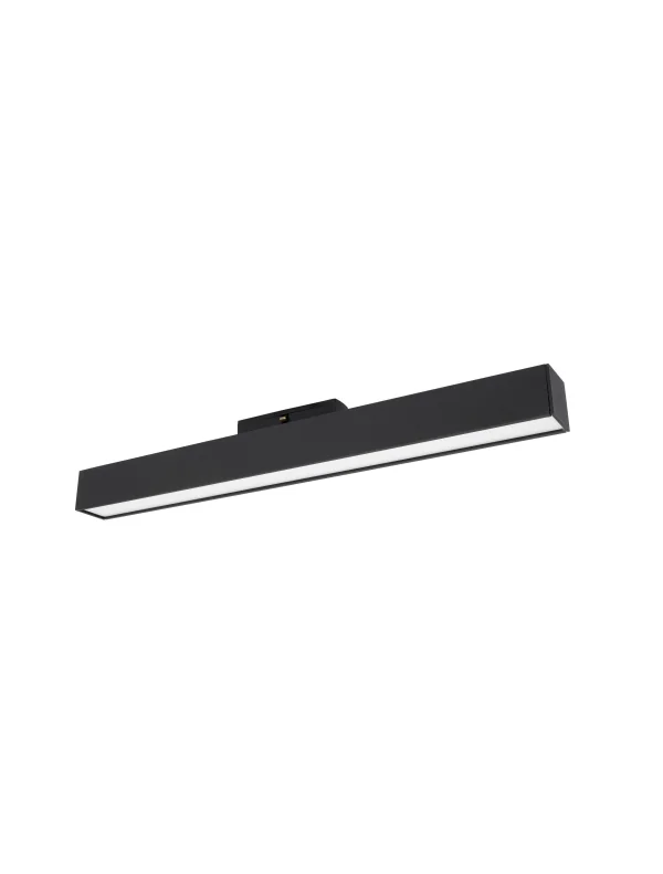 Nova Luce Buxton L - luminaire sur rail magnétique - 40,2 x 3,5 x 5,2 - 22W LED inclus - blanc chaud couleur de lumière - noir