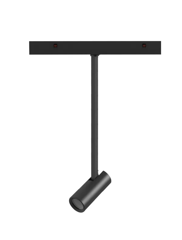 Nova Luce Buxton L - spot pour système de rail magnétique - 24,5 x 3,2 x 42,1 cm - 10W TRIAC LED dimmable inclus - noir sable