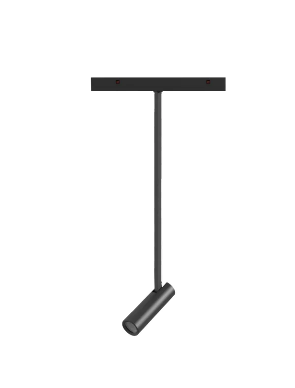 Nova Luce Buxton L - spot pour système de rail magnétique - 24,5 x 3,2 x 62,1 cm - 10W TRIAC LED dimmable inclus - noir sable
