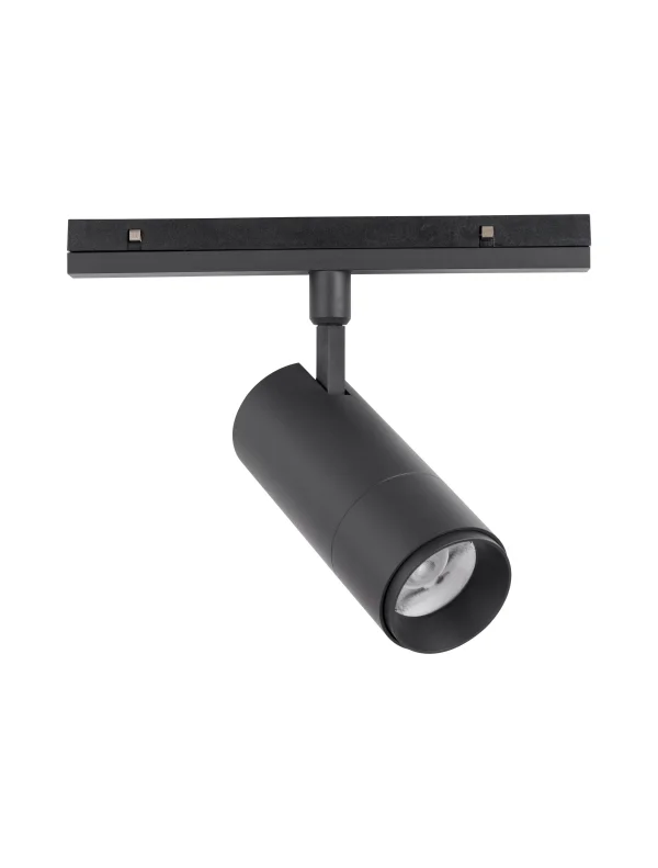 Nova Luce Buxton L - spot pour système de rail magnétique - 24,5 x 6,5 x 21 cm - 20W TRIAC LED dimmable inclus - noir sable