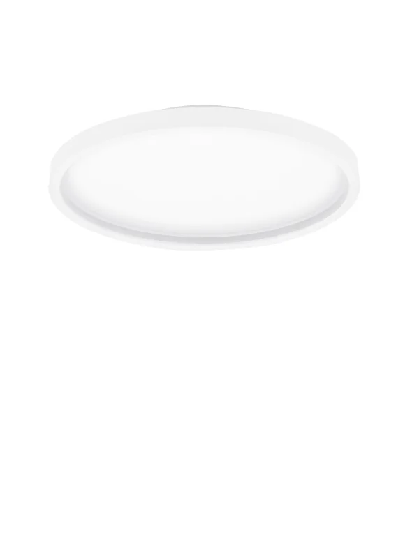 Nova Luce Chet - plafonnier - Ø 39,3 x 6,5 cm - 30W dimmable LED inclus - blanc sablé