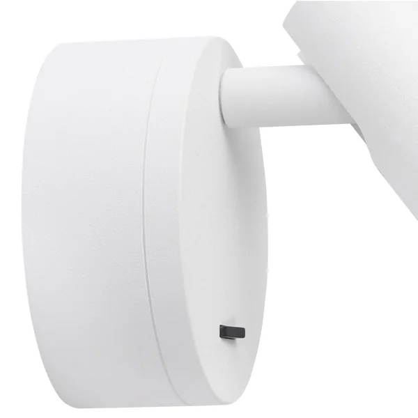 Nova Luce Clip - applique murale avec interrupteur - 8 x 3,4 x 11 cm - 3W LED inclus - blanc