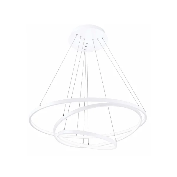 Nova Luce Dea - lampe suspendue - Ø 80 x 120 cm - 145W LED inclus - blanc mat