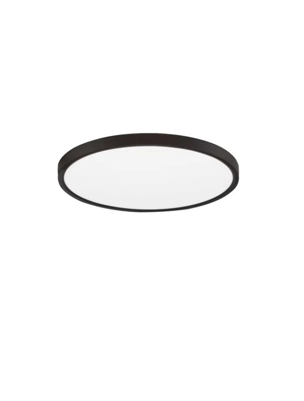 Nova Luce Dixie CCT - plafonnier - Ø 40 x 2,5 cm - LED 36W inclus - noir sable