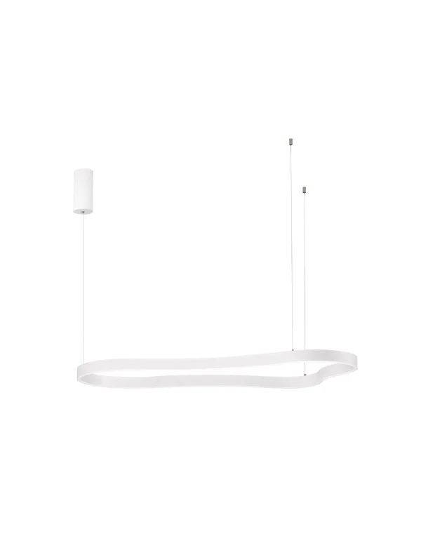 Nova Luce Dussa - lampe suspendue - 66 x 150 x 120 cm - 61W dimmable LED inclus -  blanc sable