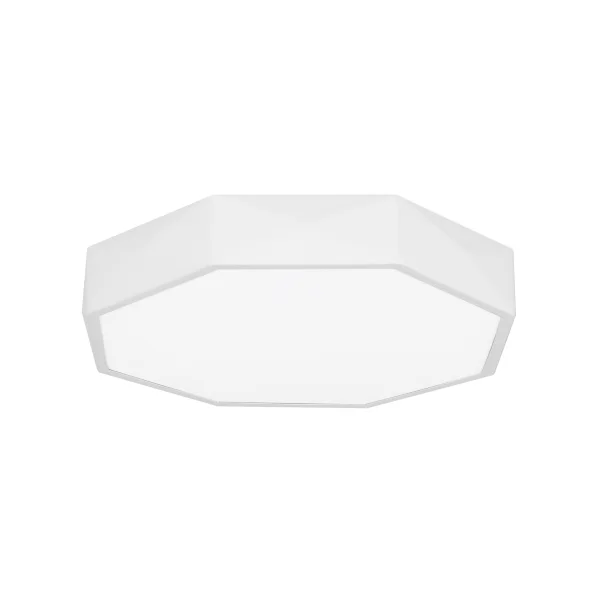 Nova Luce Eben - plafonnier - Ø 40 x 6 cm - 24W LED inclus - blanc sable et blanc mat