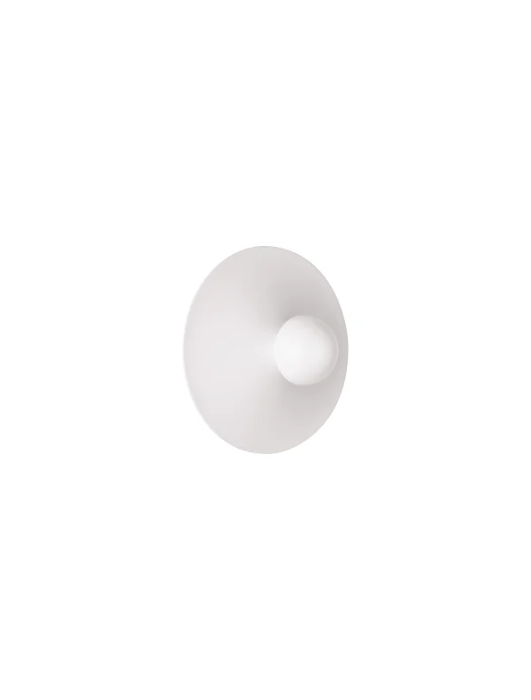 Nova Luce Edem - applique murale - Ø 25 x 11 cm - 9W LED inclus - blanc sablé