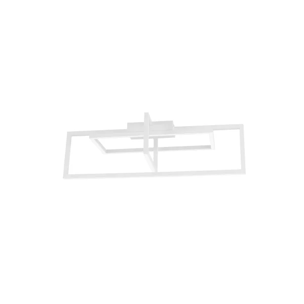 Nova Luce Edgar - plafonnier - 91 x 26 x 36 cm - 35W LED dimmable inclus - blanc sable