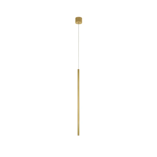 Nova Luce Elettra - lampe suspendue - Ø 1,5 x 200 cm - 5W LED inclus - laiton doré