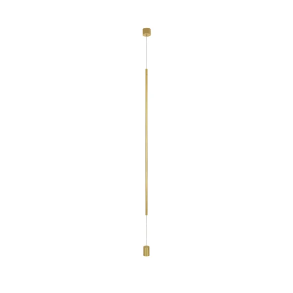 Nova Luce Elettra - lampe suspendue - Ø 7 x 300 cm - 20W LED inclus - laiton doré