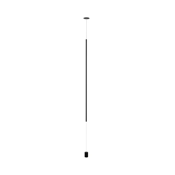 Nova Luce Elettra - lampe suspendue/support - Ø 7 x 300 cm - 20W LED inclus - noir sable