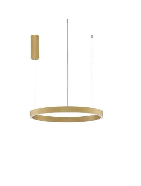Nova Luce Elowen - lampe suspendue - Ø 60 x 150 cm - 60W dimmable LED inclus - gold