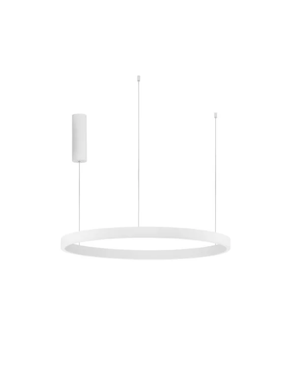 Nova Luce Elowen - lampe suspendue - Ø 80 x 150 cm - 77W LED dimmable inclus - blanc