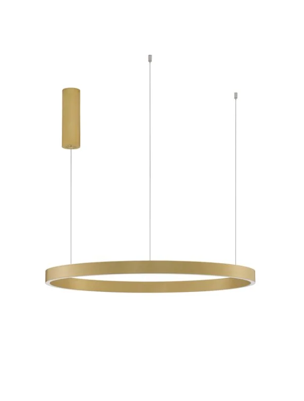Nova Luce Elowen - lampe suspendue - Ø 80 x 150 cm - 77W LED dimmable inclus - or