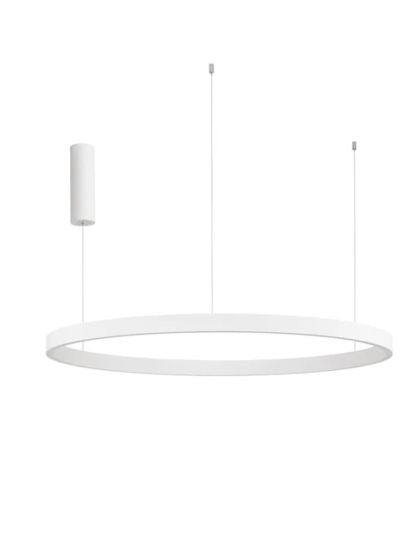 Nova Luce Elowen - lampe suspendue - Ø 98 x 150 cm - 106W LED dimmable inclus - blanc