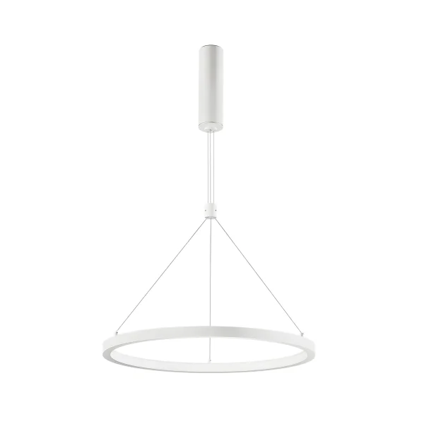 Nova Luce Empatia - lampe suspendue - Ø 60 x 120 cm - 35W LED dimmable inclus - blanc sable