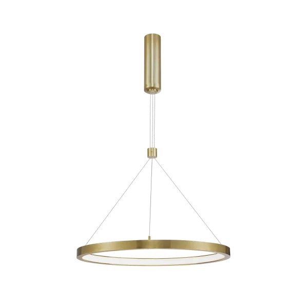 Nova Luce Empatia - lampe suspendue - Ø 60 x 120 cm - 35W LED dimmable inclus - laiton doré