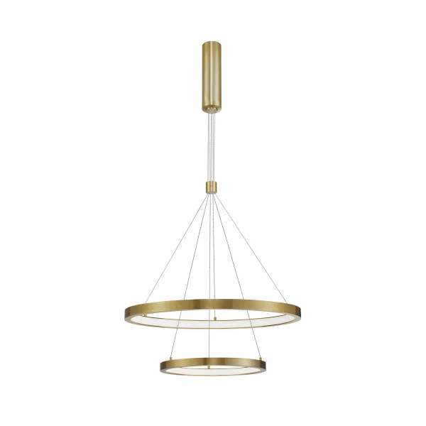 Nova Luce Empatia - lampe suspendue - Ø 60 x 120 cm - 60W dimmable LED inclus - laiton doré