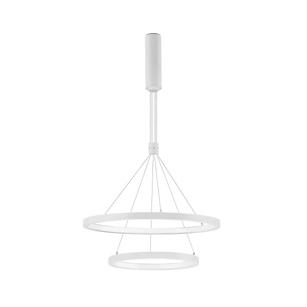 Nova Luce Empatia - lampe suspendue - Ø 60 x 120 cm - 60W LED dimmable inclus - blanc sable