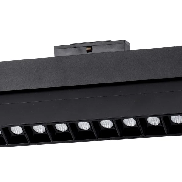 Nova Luce Este - luminaire pour système de profilés magnétiques - 40,7 x 3,4 x 11,6 cm - 22W LED inclus - noir - couleur de lumière blanche