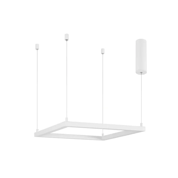 Nova Luce Eterna - lampe suspendue - 50 x 50 x 120 cm - 30W LED dimmable inclus - blanc sable