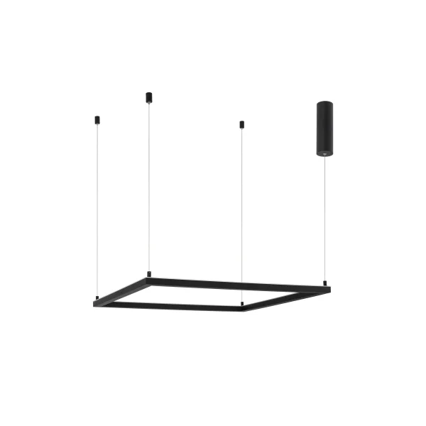 Nova Luce Eterna - lampe suspendue - 75 x 75 x 120 cm - 40W LED dimmable inclus - sand black