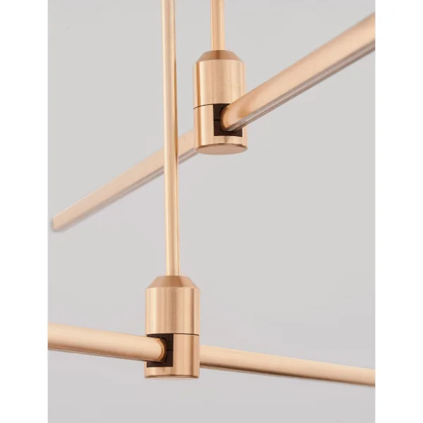 Nova Luce Fedon - structure linéaire magnétique - 80 x 110 cm - convient à un maximum de 100W LED - or satiné