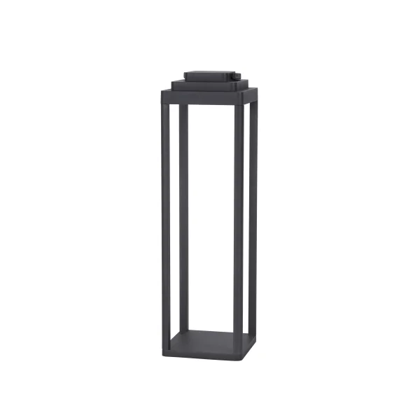 Nova Luce Figi - lampadaire portable avec port USB - 50 cm - 2W LED dimmable inclus - IP65 - anthracite