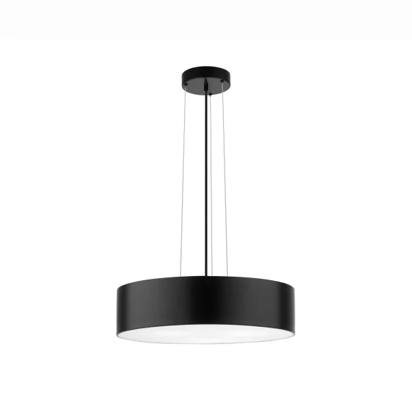 Nova Luce Finezza - lampe suspendue - Ø 50 x 130 cm - noir mat