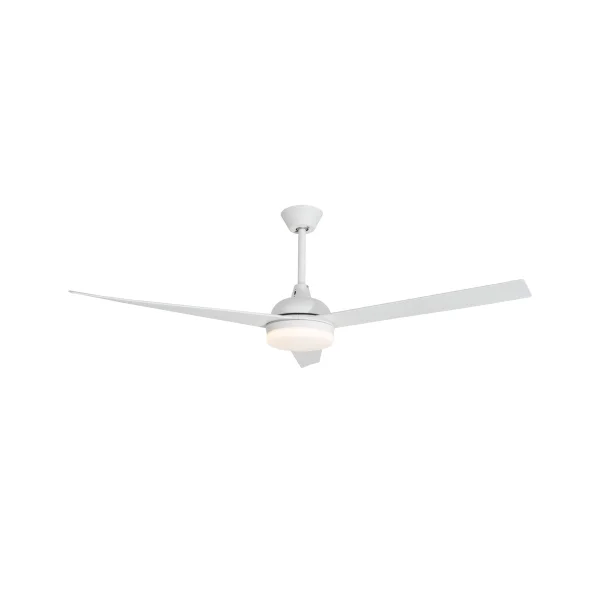 Nova Luce Flow - ventilateur de plafond avec lumière et télécommande - Ø 152 x 47 cm - 18W LED inclus - blanc mat