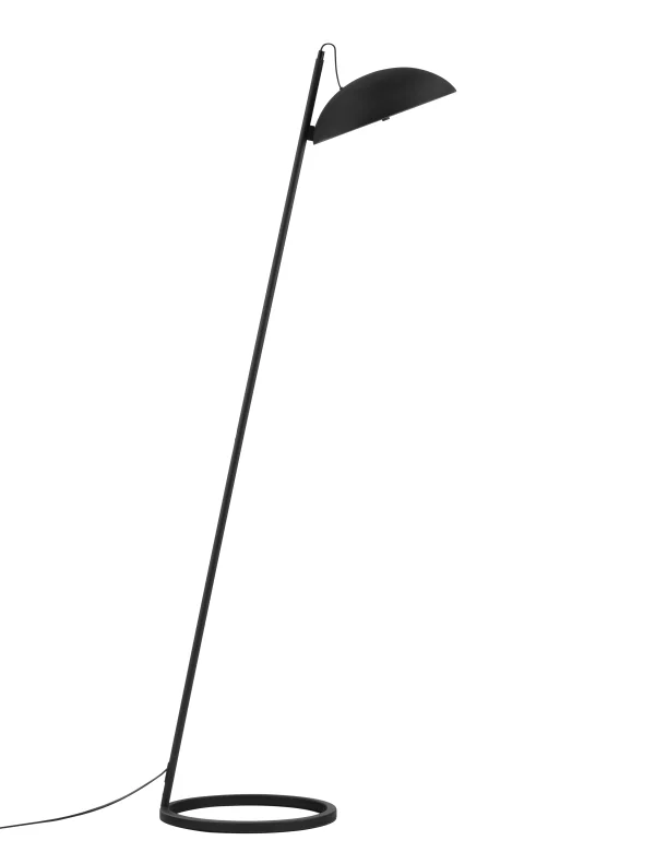 Nova Luce Flute - lampadaire - Ø 30 x 153 x 55 cm - 30W dimmable LED inclus - noir sablé