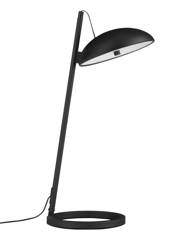 Nova Luce Flute - lampe de table - Ø 20 x 53 x 28 cm - 18W dimmable LED inclus - noir sablé