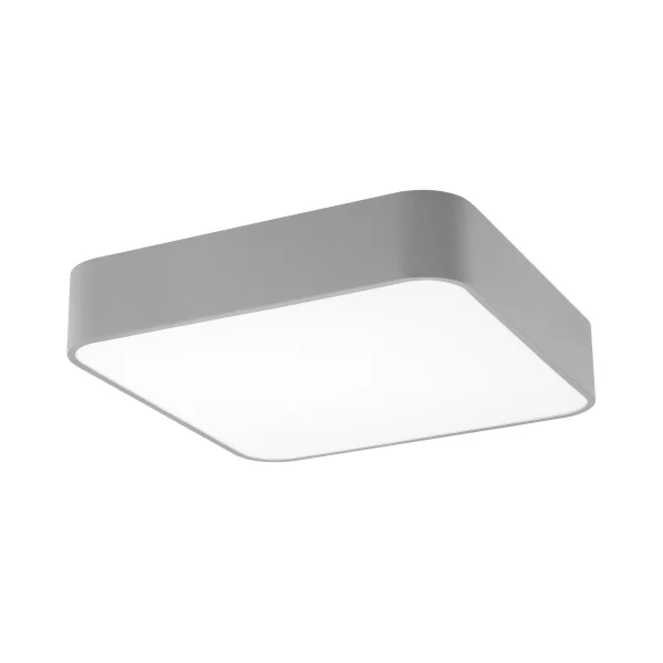 Nova Luce Forma - plafonnier - 50 x 50 x 11 cm - 49W LED inclus - couleur de lumière blanc chaud - gris