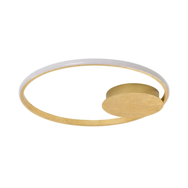 Nova Luce Fuline - plafonnier - Ø 50 x 5 cm - 32W LED dimmable inclus - or