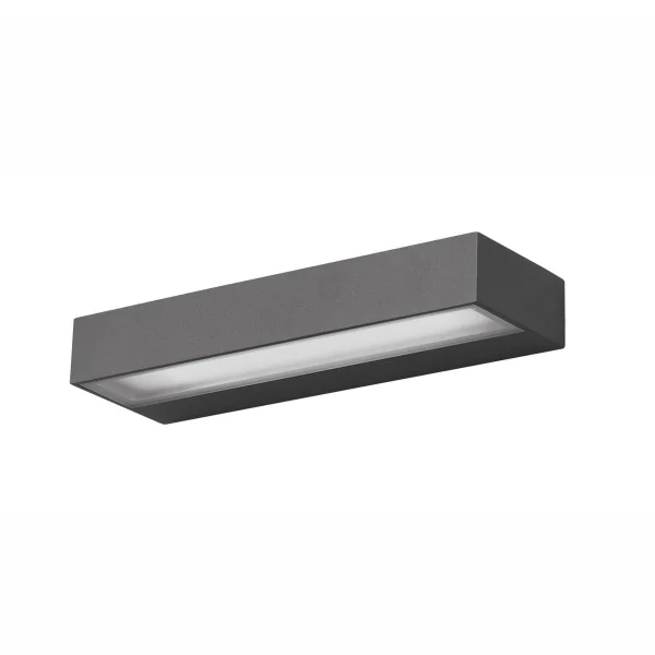 Nova Luce Fungo - applique d'extérieur - 22 x 7,6 x 3,2 cm - 12W LED inclus - IP65 - gris foncé