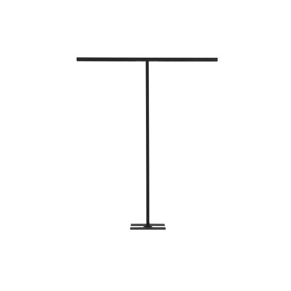 Nova Luce Gal - lampadaire - 160 x 200 cm - 45W LED + 15W LED dimmable inclus - noir sable