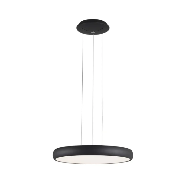Nova Luce Gap - lampe suspendue - Ø 51 x 120 cm - 50W LED inclus - noir