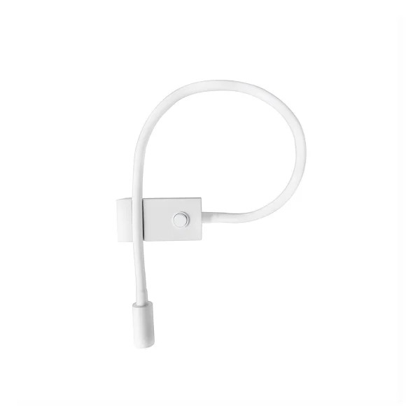 Nova Luce Geneva - applique murale avec interrupteur - 22,3 x 4,8 x 26,7 cm - 3W LED inclus - blanc