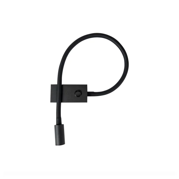 Nova Luce Geneva - applique murale avec interrupteur - 22,3 x 4,8 x 26,7 cm - 3W LED inclus - noir