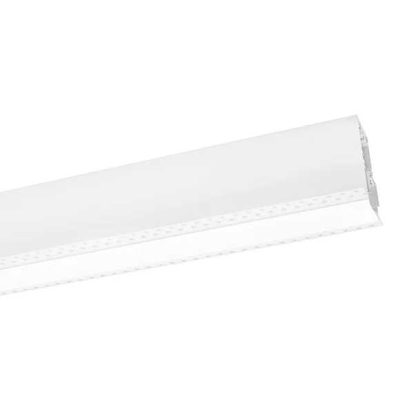 Nova Luce Gent - profilé lumineux linéaire à encastrer - 60 x 7 x 7 cm - 20W LED inclus - blanc - couleur de lumière blanc chaud