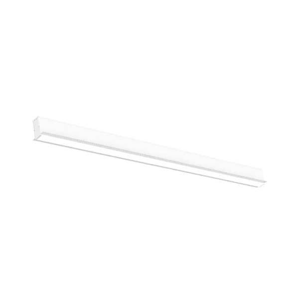 Nova Luce Gent - profilé lumineux linéaire pour encastrer - 120 x 7 x 7 cm - 40W LED inclus - blanc - couleur de lumière blanche