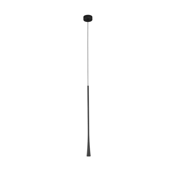 Nova Luce Goccio - lampe suspendue - Ø 3 x 160 cm - 7W LED inclus - noir